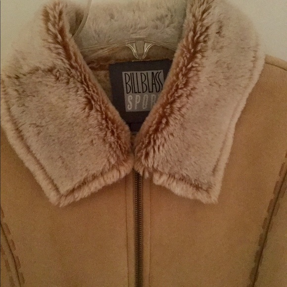 Bill Blass Sport faux suede fur lined coat - Picture 2 of 7